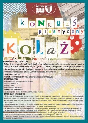 Plakat konkursu Kolaż