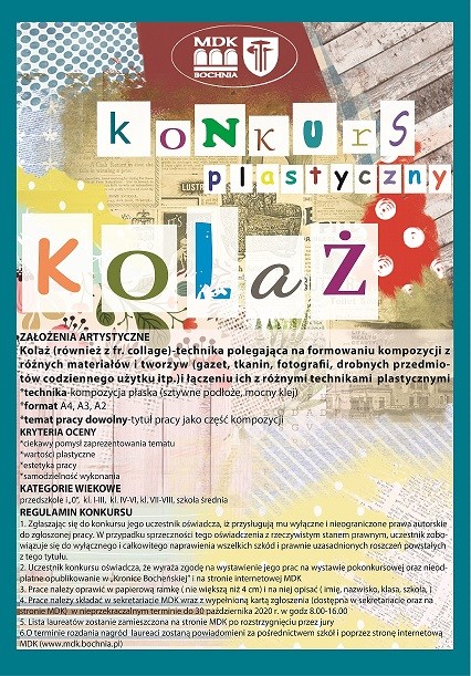 Plakat konkursu Kolaż