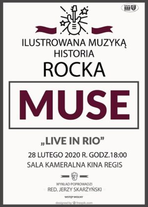 Plakat " Ilustrowana muzyką historia, Muse"