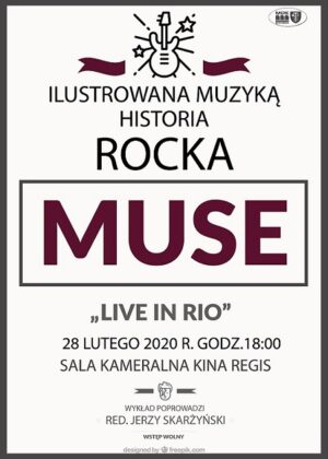 plakat ilustrowaną muzyką historia rocka MUSE