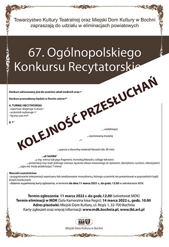 idź do OKR kolejność przesłuchań