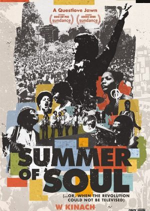 Plakat informujący o spotkaniu w ramach DKF: Summer of soul 10,03,22