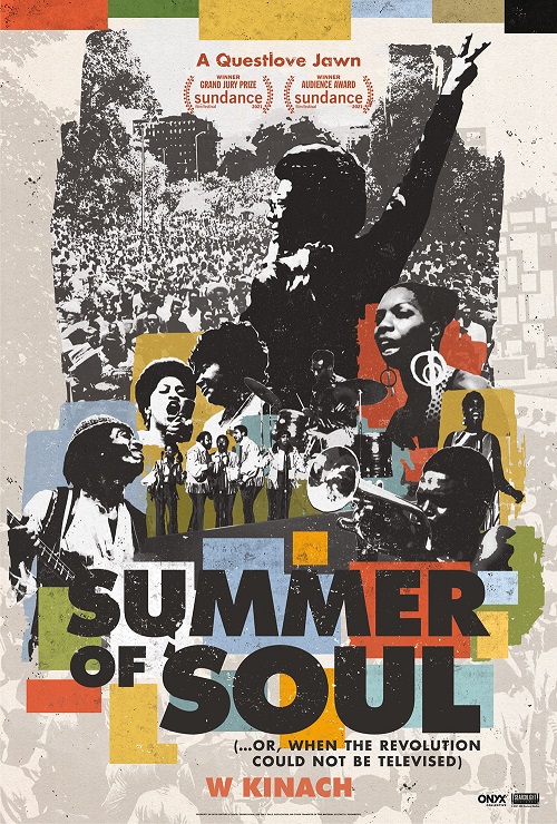 Plakat informujący o spotkaniu w ramach DKF: Summer of soul 10,03,22