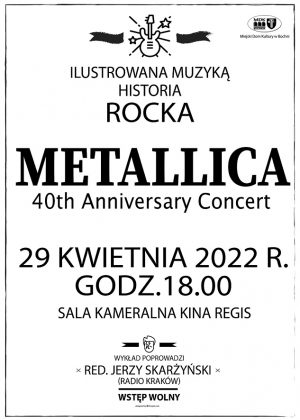 Spotkanie z cyklu Ilustrowana muzyką historia rocka 29.04.22r.