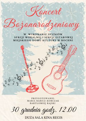 plakat koncert bożonarodzeniowy