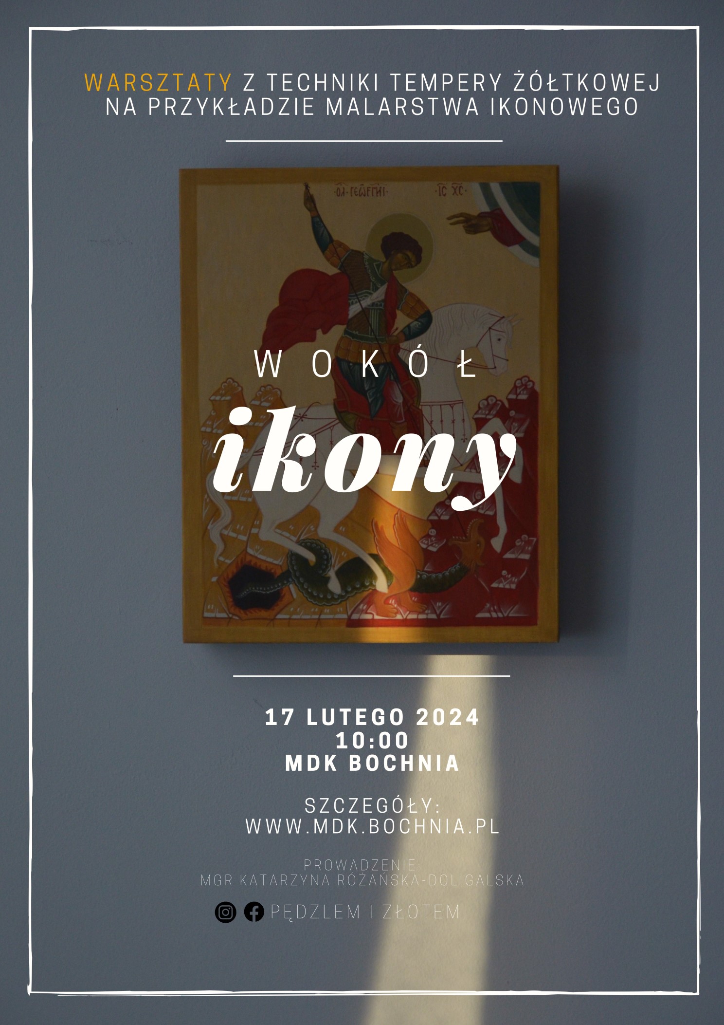 Plakat kursowy "Wokol-ikony"