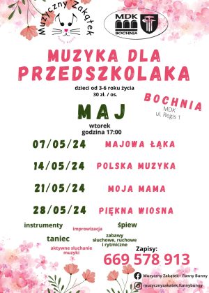 Muzyka dla przedszkolaka MAJ