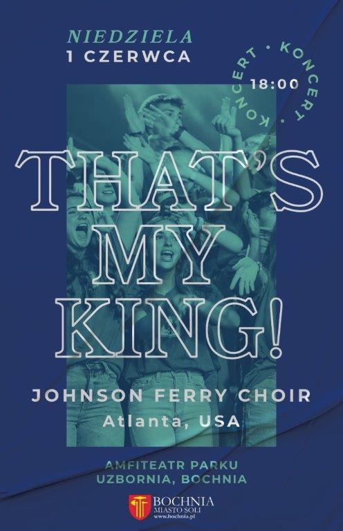 Plakat informujący o koncercie Johnson Ferry Choir z Atlanty (USA) na Uzborni 1 czerwca szczegóły w poście