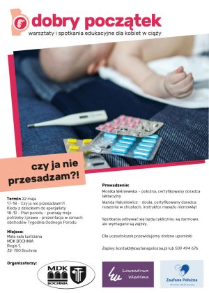 Plakat informujący o kolejnym spotkaniu z cyklu ,, Dobry Początek" - sczegóły w poście