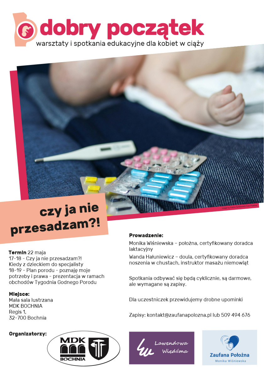 Plakat informujący o kolejnym spotkaniu z cyklu ,, Dobry Początek" - sczegóły w poście