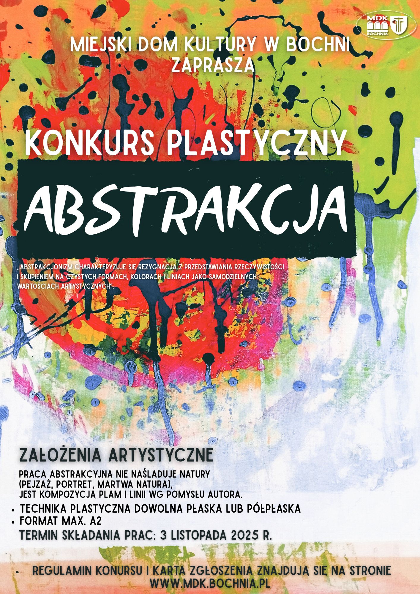 konkurs plastyczny - Abstrakcja szczególy w poście