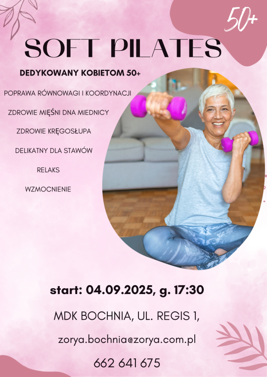 Zajęcia Soft pilates 50+ zapisy