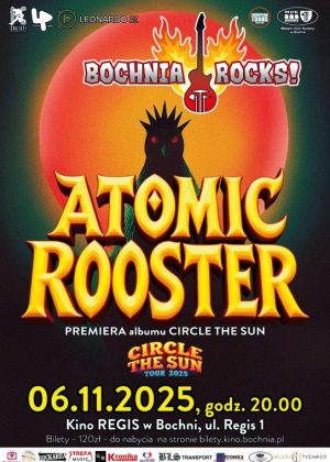 Plakat Atomic Rooster w Bochni - szczegóły w poście
