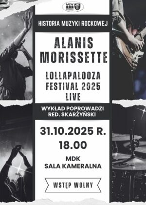 Spotkanie z cyklu Ilustrowana muzyką historia rocka: Alanis Morissette - szczegóły w poście