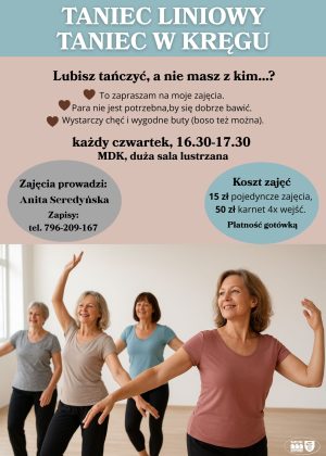 taniec liniowy , taniec solo - szczegóły w poście