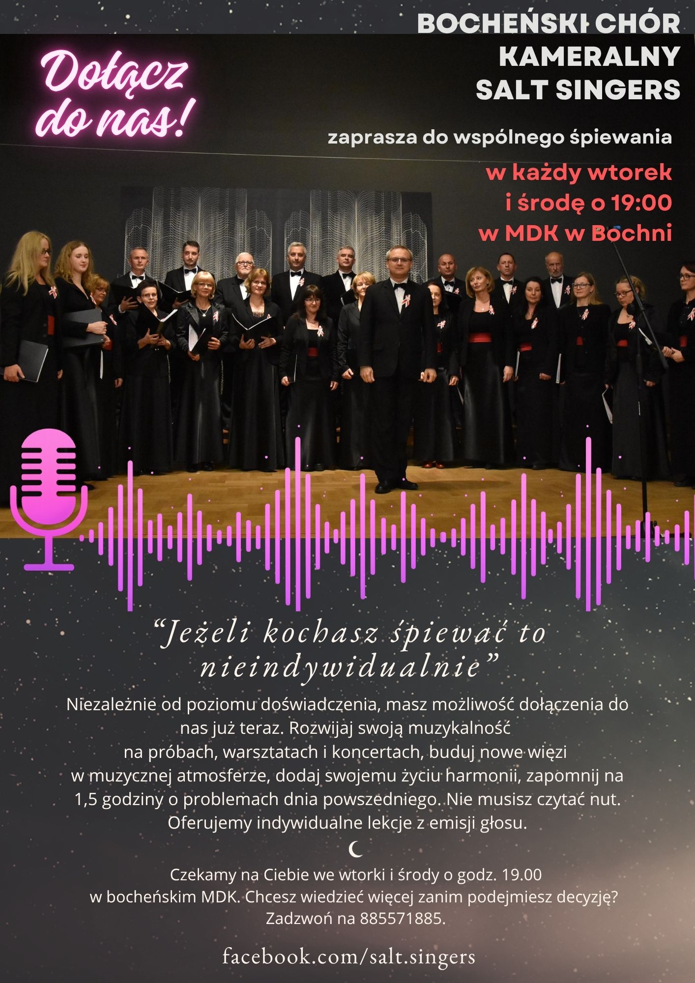 Chór kameralny salt singers zaprasza - szczegóły w poście
