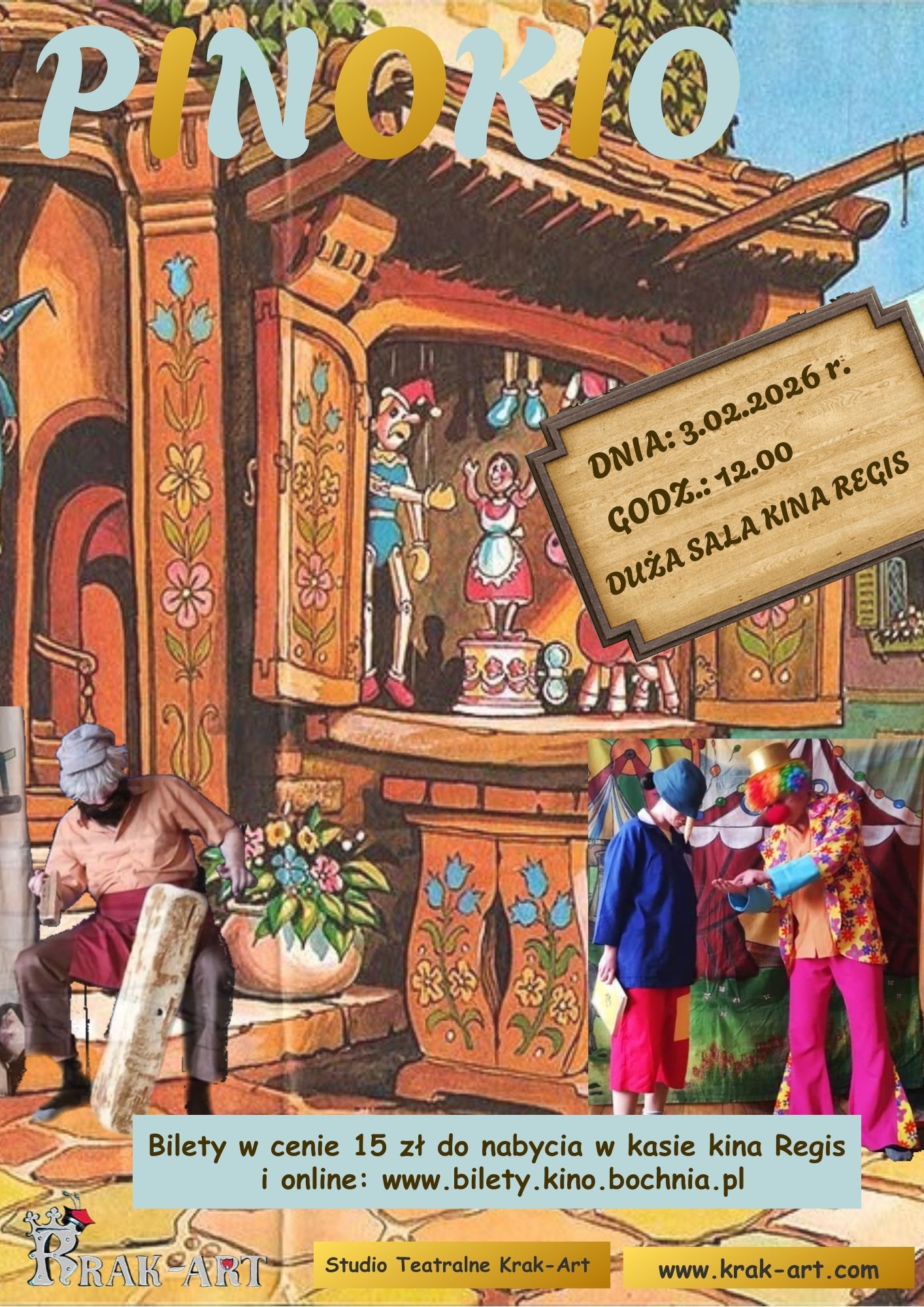 spektakl Pinokio - szczegóły w poście