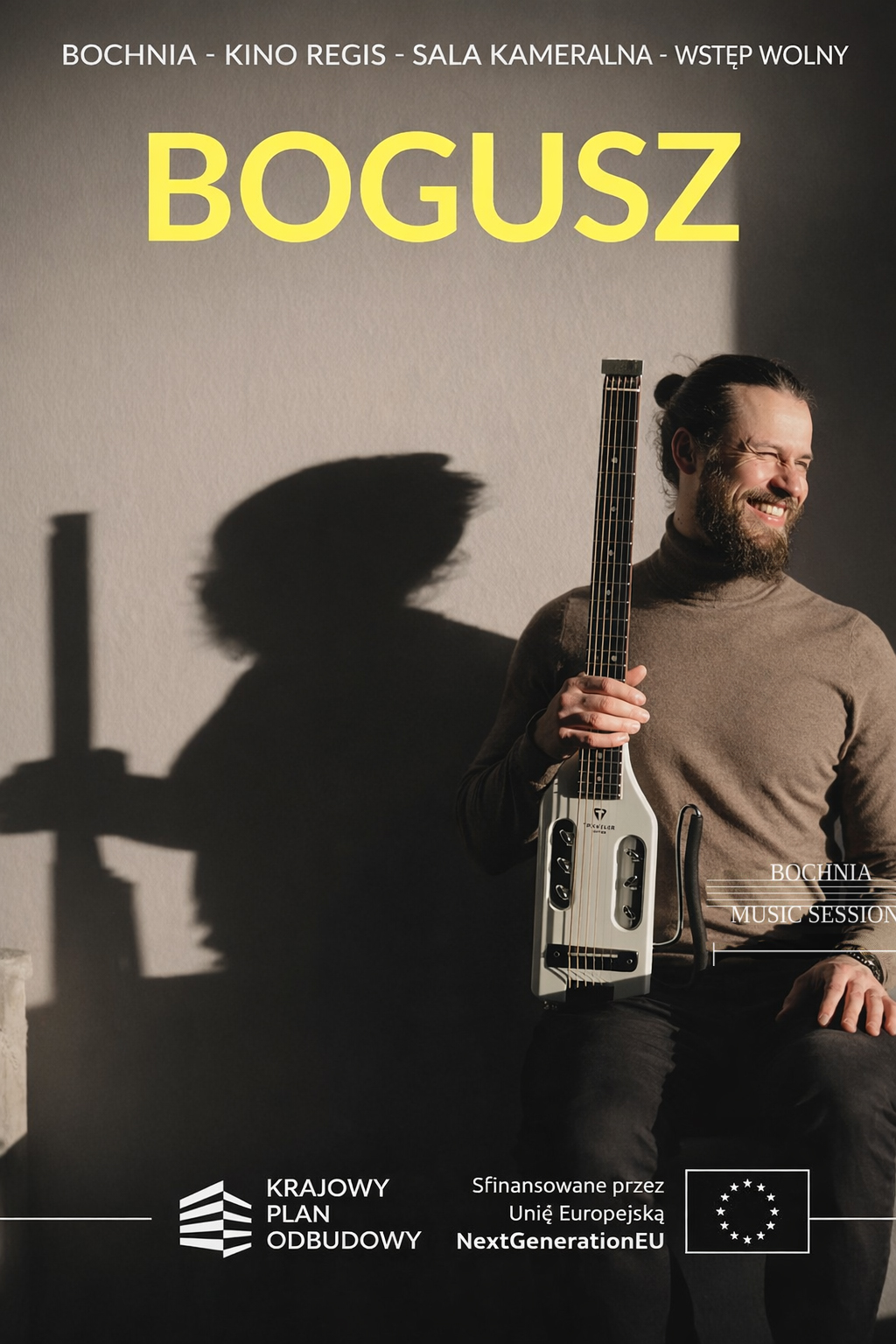 Koncert z cyklu Bochnia Music session - Bogusz - szczegóły w poście