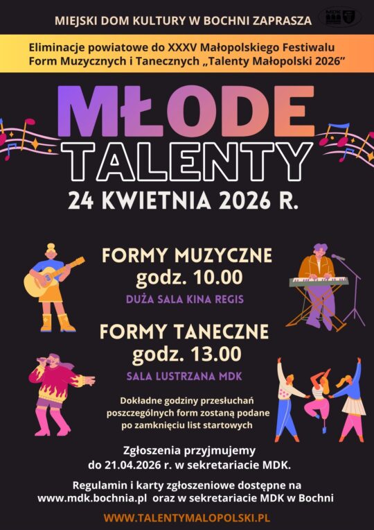 Młode Talenty Eliminacja powiatowa szczegóły obok