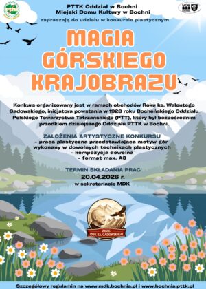 Magia Górskiego Krajobrazu konkurs placztyczny szczegóły w poście