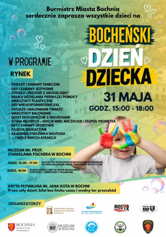 Dzień Dziecka 31 maja 15-18 rynek w Bochni