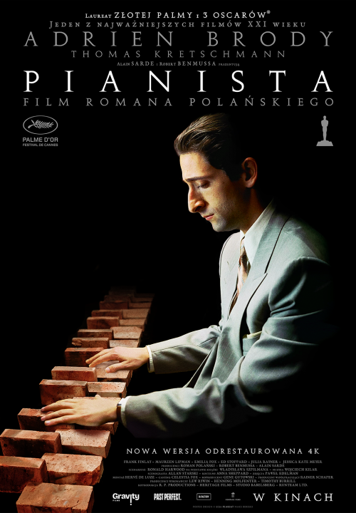21 maja DKF Maciste zaprezentuje jeden najważniejszych filmów XXI wieku – „Pianista”, który powraca w nowej odsłonie po gruntownej rekonstrukcji 4K.