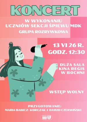 Koncert w wykonaniu uczniów sekcji śpiewu
