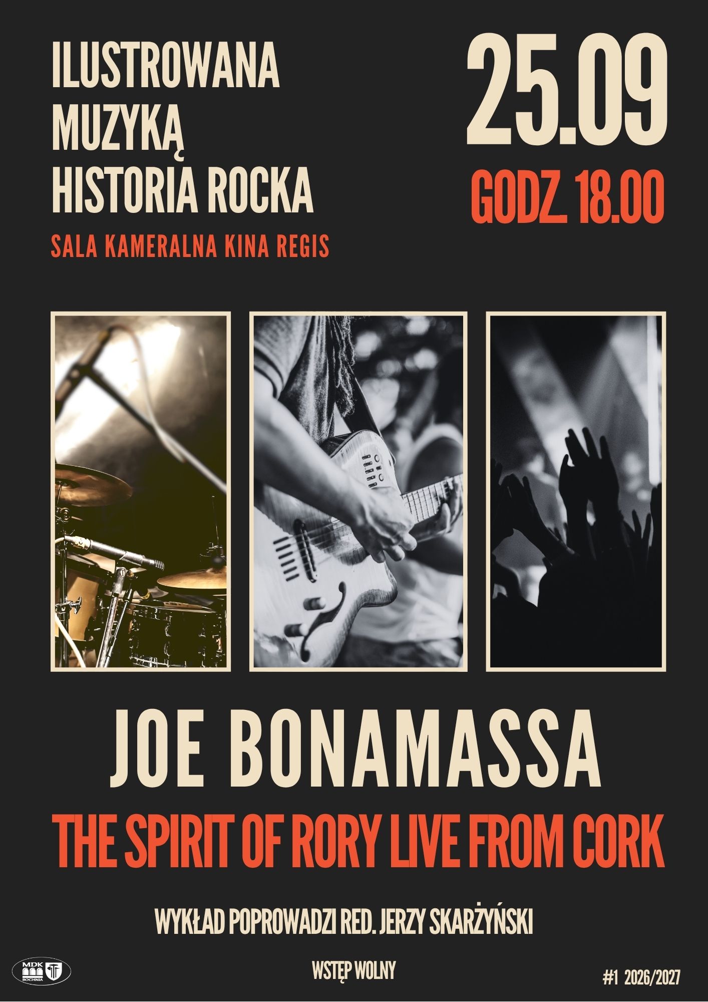 Ilustrowana muzyką historia rocka 25.09 godz.18.00