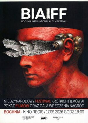 Gala finałowa Bochnia International AI Film Festival 17 września 2026 roku o godz. 18:00 w kinie Regis