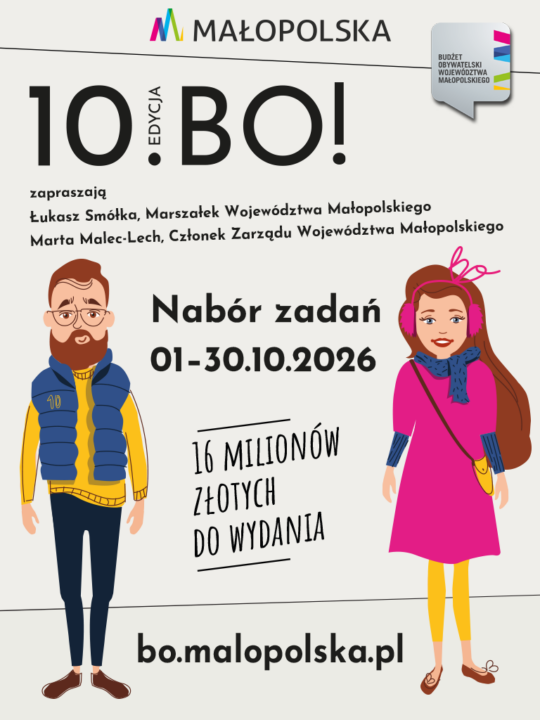 Rusza 10 edycja Budżetu Obywatelskiego Województwa Małopolskiego